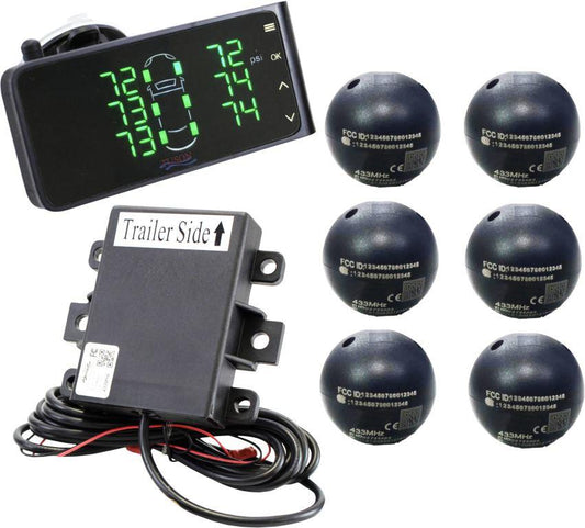 Internal Tuson Towable Tire Pressure Monitoring System with tire ball sensors (TPMS6W-BALLSENS)