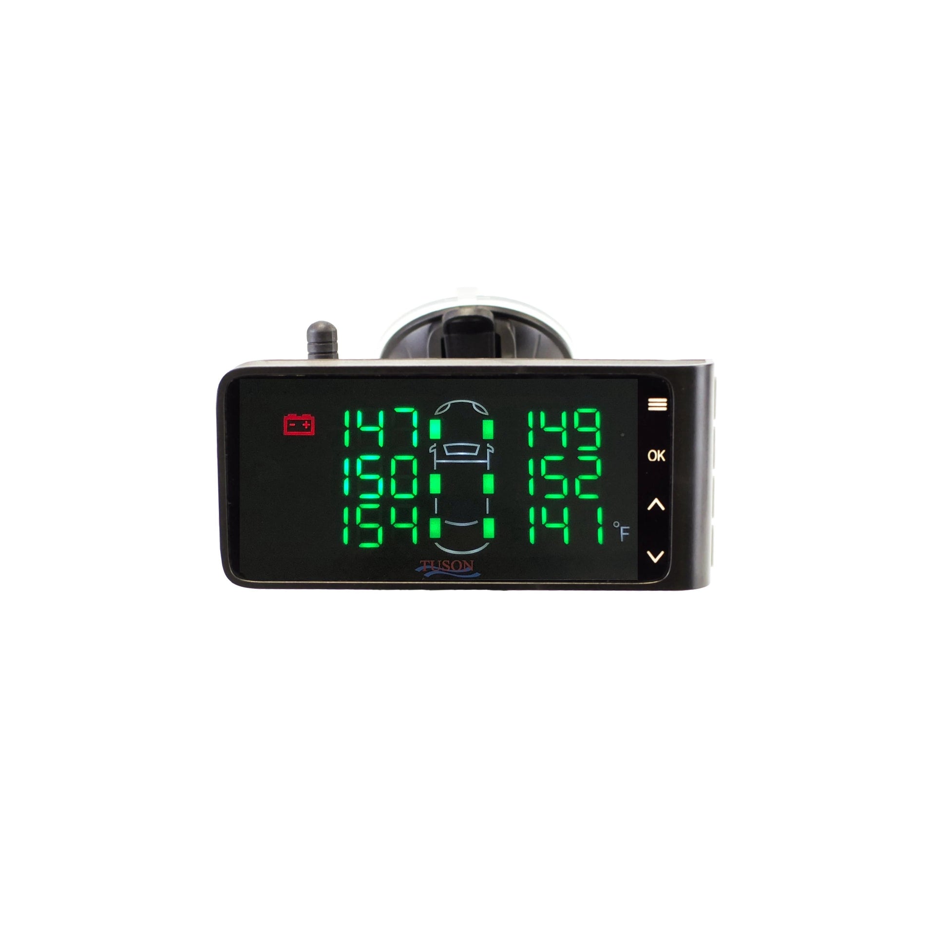 TPMS Receiver: Low Tow Vehicle Battery Voltage Warning Screen