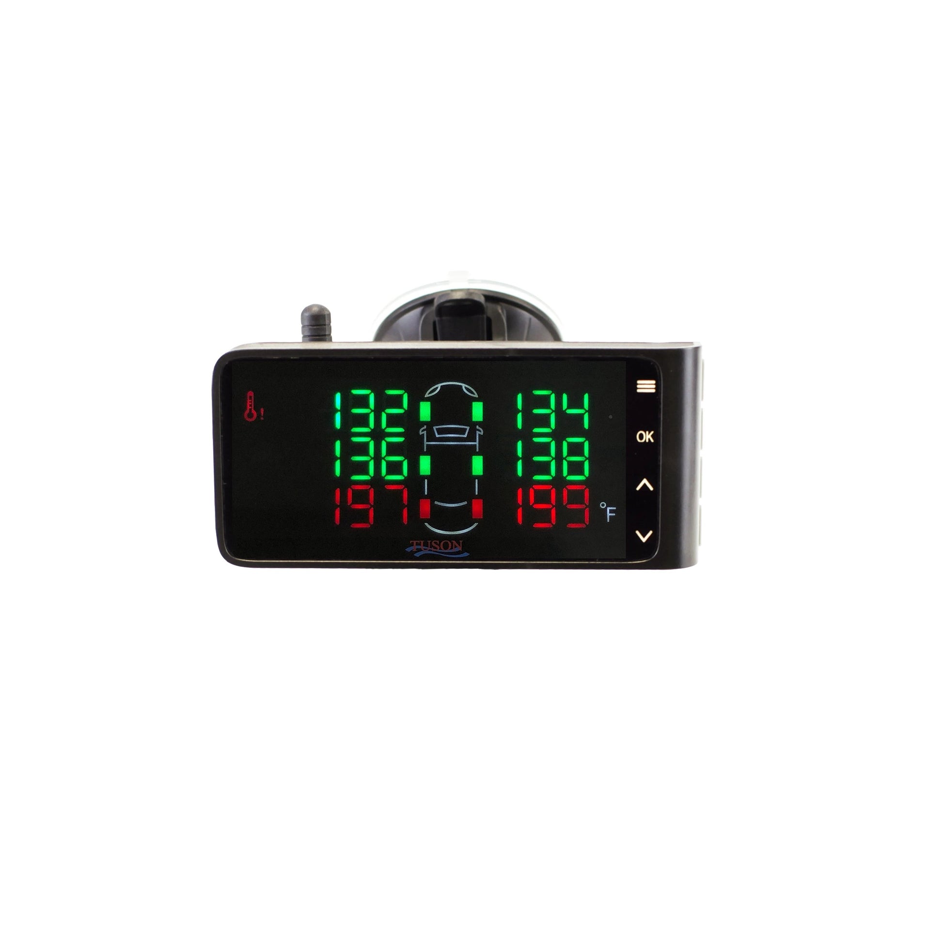 TPMS Receiver: High Temperature Warning Screen